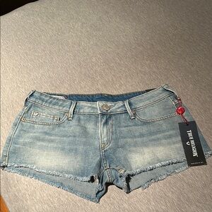 True Religion Women's Blue Denim Shorts